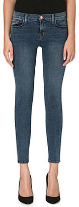 J Brand Cropped skinny mid-rise jeans