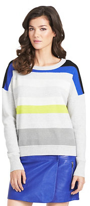 Diane von Furstenberg Shell Striped Cashmere Sweater
