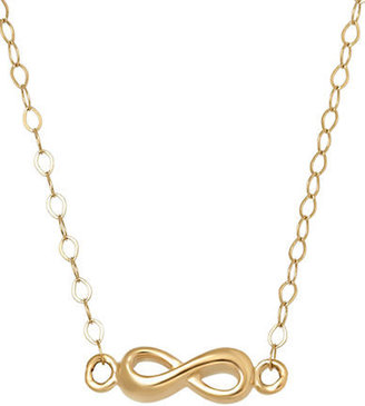 Lord & Taylor 14 Kt. Yellow Gold Infinity Charm Necklace