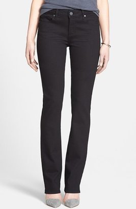 Paige Denim 'Skyline' Straight Leg Stretch Denim Jeans (Black)(Online Only)