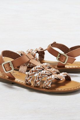 American Eagle Outfitters Beige Strappy Braided Sandals