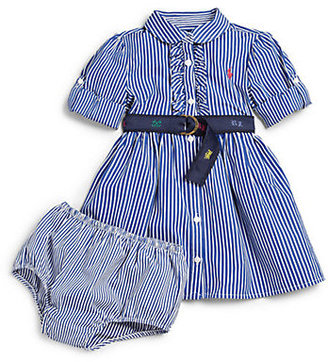 Ralph Lauren Infant's Oxford Shirtdress & Bloomers Set