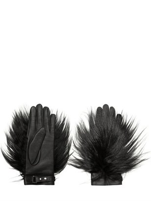 Gareth Pugh Mongolia Fur & Nappa Leather Gloves