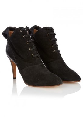 Chloé Suede & Leather Lace-Up Boots