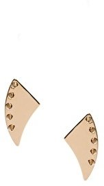 Maria Francesca Pepe Thorn Shape Stud Earrings With Spikes - Gold