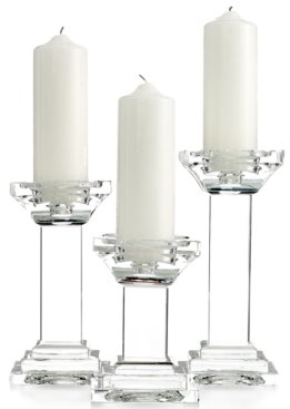 Lighting by Design Candle Holders, Set of 3 Metropolitan Pillar