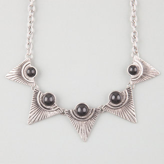 Full Tilt Triangle Stone Statement Necklace