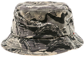 Obey The Uplands Bucket Hat in Grey Camo