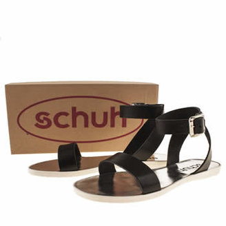 Schuh womens black sea shore sandals