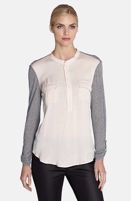 Catherine Malandrino 'Tricia' Contrast Front Jersey Top