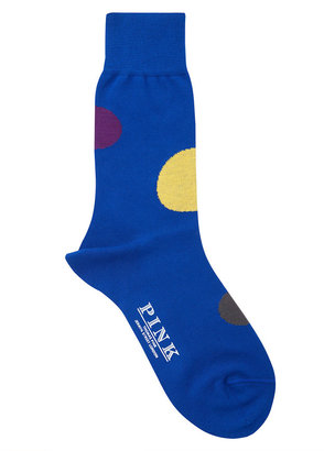 Thomas Pink Petworth Dot Socks