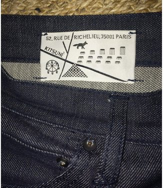 Kitsune Blue Cotton Jeans