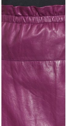 3.1 Phillip Lim Paperbag Waist Leather Skirt