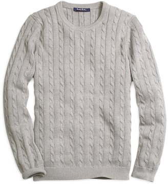 Brooks Brothers Cable Knit Crewneck Sweater