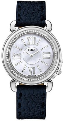 Fendi Selleria Diamond, Mother-Of-Pearl & Stainless Steel Watch Head