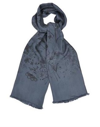 Gucci Floral-print silk scarf