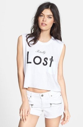 Wildfox Couture 'Totally Lost' Crop Muscle Tank