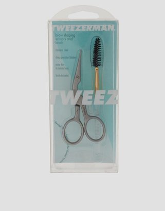 Tweezerman Scissors & Brush Duo