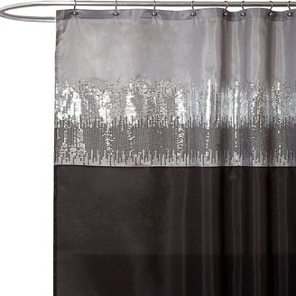 Lush Decor Night Sky Black And Grey 72" X 72" Shower Curtain Black/grey