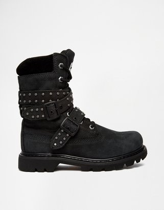 Caterpillar Double Agent Chunky Strap Lace Up Boots