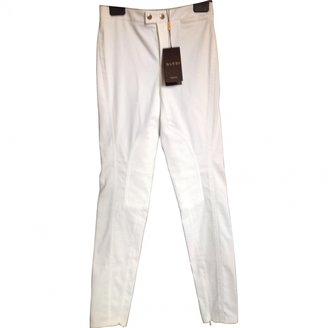 Gucci White Cotton Trousers