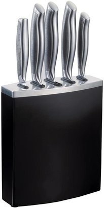 Russell Hobbs Galaxy 5-Piece Knife Block Set - Black/Stainless Steel