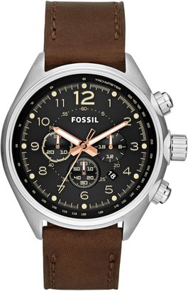 Fossil CH2892 Flight Brown Leather Mens Watch