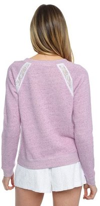Juicy Couture Fleece W Lace Pullover