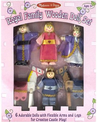 Melissa & Doug Royal Family Wooden Doll Set