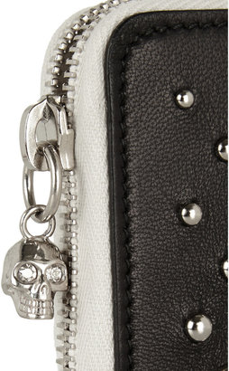 Alexander McQueen Studded leather continental wallet