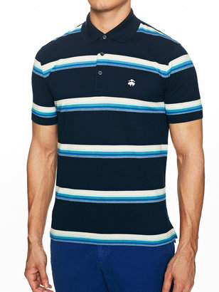 Brooks Brothers Slim Oxford Stripe Polo Shirt