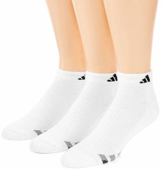 adidas 3-pk. Mens Athletic Cushioned Low Cut Socks - Extended Size