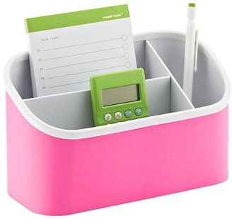 Container Store Magnetic Organizer Bin Pink/White