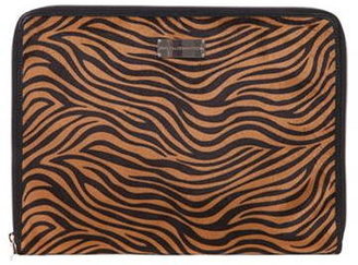 French Connection Animal Print Fabric Laptop Case