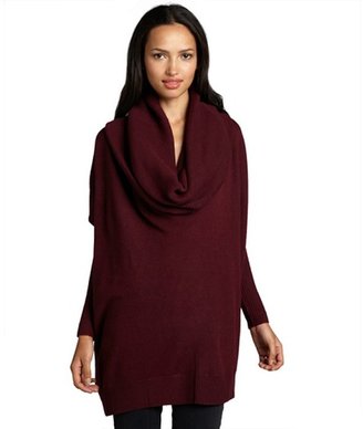 Autumn Cashmere beetroot cashmere oversized cowl neck sweater