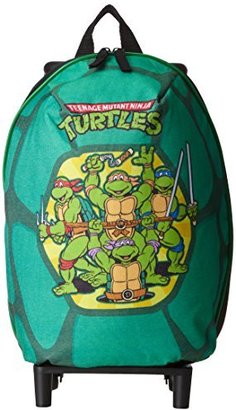 Nickelodeon Little Boys' Teenage Mutant Ninja Turtles Small Rolling Shell Backpack