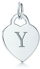 Tiffany & Co. Alphabet heart tag letter "Y" charm