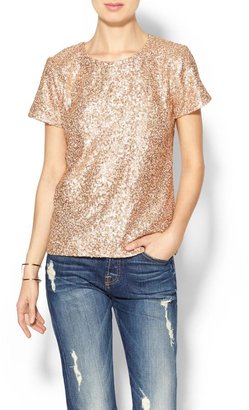 French Connection Fast Mini Sequin Top