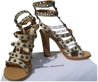 Isabel Marant Ecru Leather Sandals