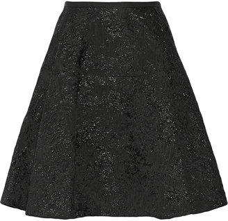 Lanvin Metallic wool-blend jacquard skirt