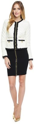 Juicy Couture Fitted Ponte Zip Skirt