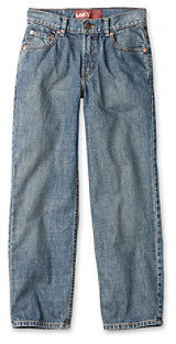 Levi's Levis 550TM Relaxed Denim Blue Jeans for Boys 8-20 - Clean Crosshatch
