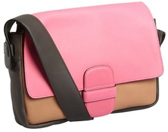 Marc Jacobs fuchsia colorblock leather 'Violet' shoulder bag