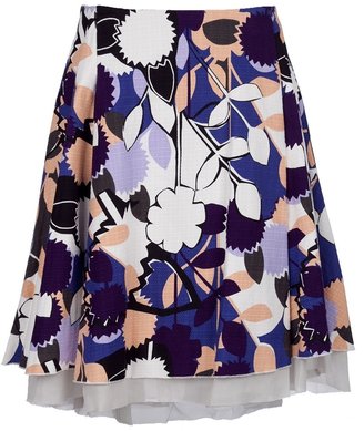 Diane von Furstenberg floral full skirt