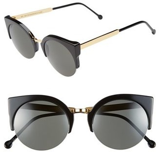 Women's Super By Retrosuperfuture 52Mm 'Lucia' Sunglasses - Black/ Gold