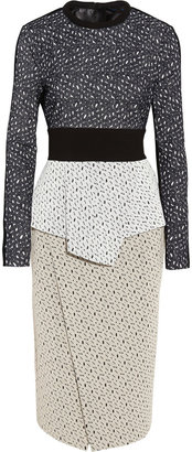 Proenza Schouler Embroidered laser-cut lace dress