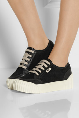 Marc by Marc Jacobs Suede and leather platform sneakers