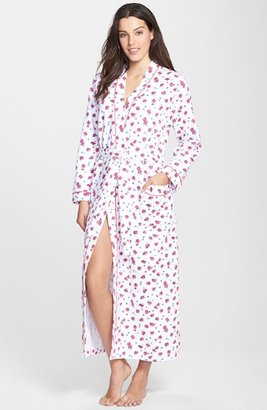 Carole Hochman Designs Floral Print Quilted Jacquard Robe