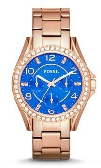 Fossil ES3569 Riley Ladies Rose Gold Bracelet Watch