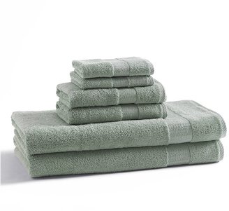 Kassatex Bamboo Collection Towel Set with Bath Mat - Rain